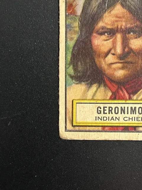 1952 Topps Look 'N See: Geronimo (Indian Chief) -Card #56 3