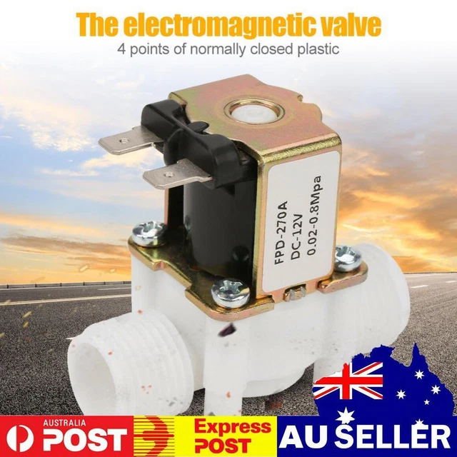 DC 12V Water Solenoid Valve Durable 0.02-0.8mpa for Garden Sprinkler Irrigation