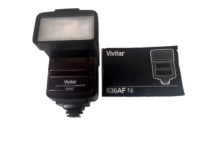 Vivitar 636AF Powerful Tilt Swivel Bounce Zoom TTL AF Flash
