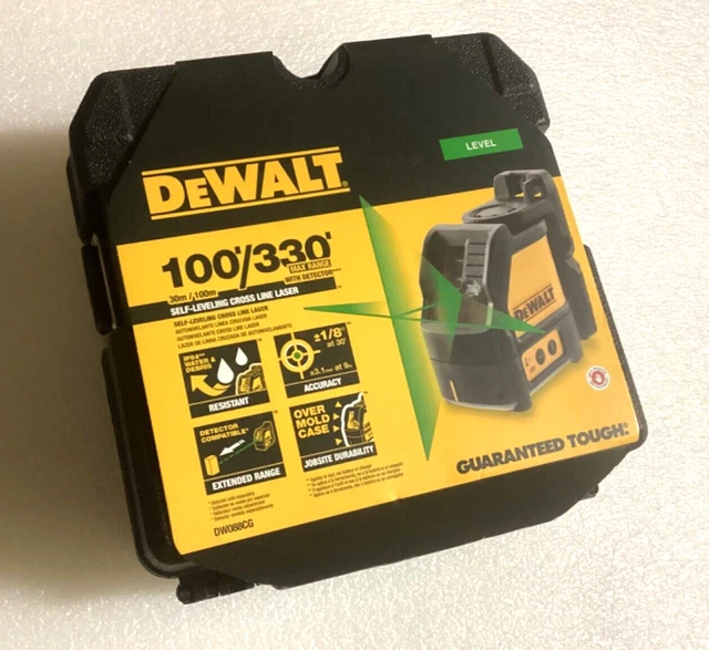 DEWALT DW088CG SELFLEVELING Green CrossLine Laser Level 145.00