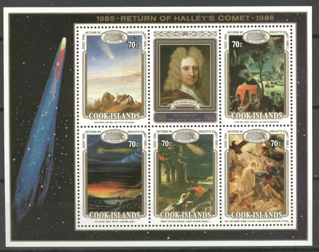 Raumfahrt, Space, Halleyscher Komet - Cook-Inseln - ** MNH 1986