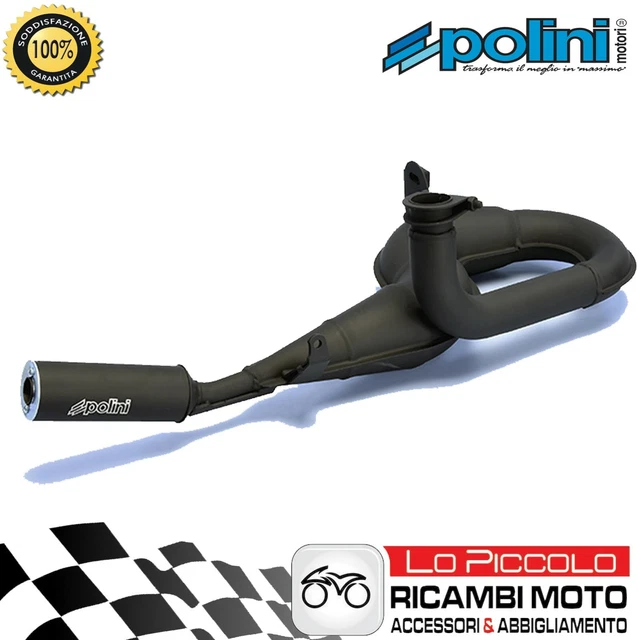 POLINI Silencieux Échappement Aluminium Pour LML Star Deluxe Vespa PX 125 150 2T