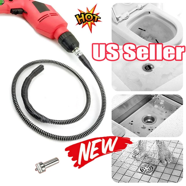 1M Drain Dredging Spring Sink Cleaner Sewer Dredging Tool Kitchen Drain LN