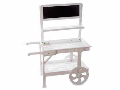 M CARRETTO ESPOSITORE con Lavagna in Legno per VETRINE Negozi Matrimoni 150 X 132 X 50 
