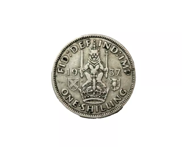 Great Britain : Silver Shilling 1937.  0.500 Silver.