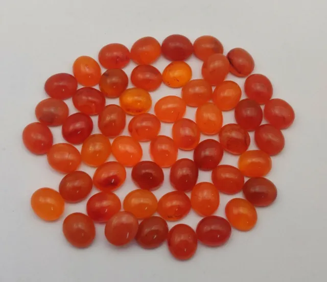 Natural Carnelian Oval Cabochon Loose Gemstone Lot 12*14 MM 12 Pcs 105 CT