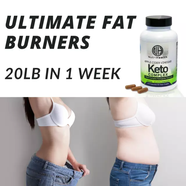 Extra Strong Keto Diet Pills 5X Potent Acv Fast Weight Loss Fat Burner Uk Made