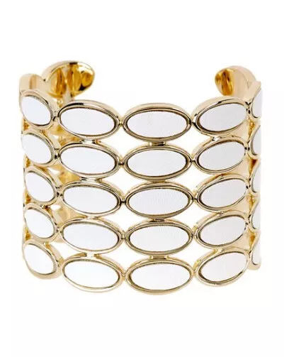 House of Harlow by Nicole Richie Del Sol White Cuff Bracelet $118 WT 2