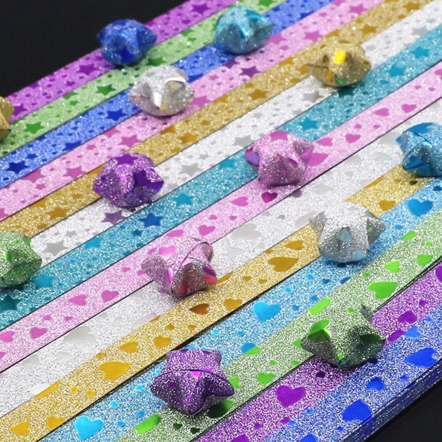 STAR ORIGAMI PAPER Star Strips Double Sided Origami Star Paper Lucky ...