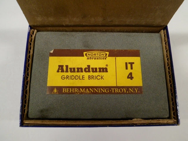 Norton Alundum Griddle Brick IT 4 Behr-Manning Sharpening Stone 2" X 3" X 4-1/2"