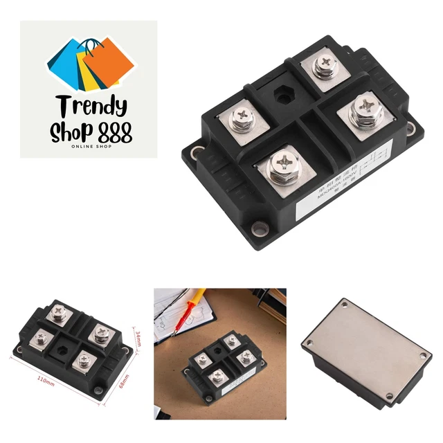 300A 1600V Single Phase Diode Bridge Rectifier Module - High Power AC To DC Conversion