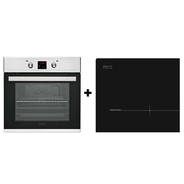 sharp four encastrable multifonction 68l 60cm à pyrolyse inox s 1-61 d 27 it 3