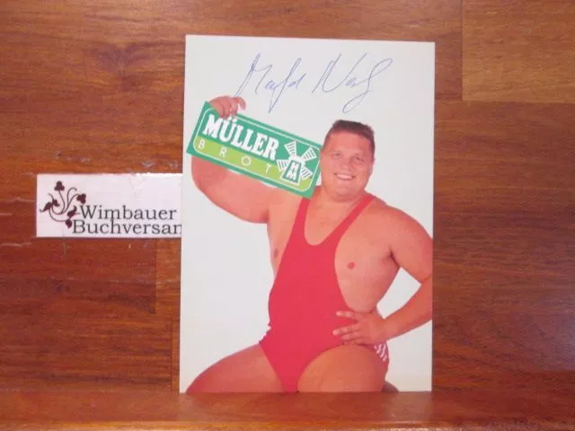 Original Autogramm Manfred Nerlinger Gewichtheber /// Autogramm Autograph signie