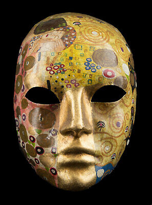 Mask from Venice Volto Face the Kiss IN Paper Mache Inspired Per Klimt 2576