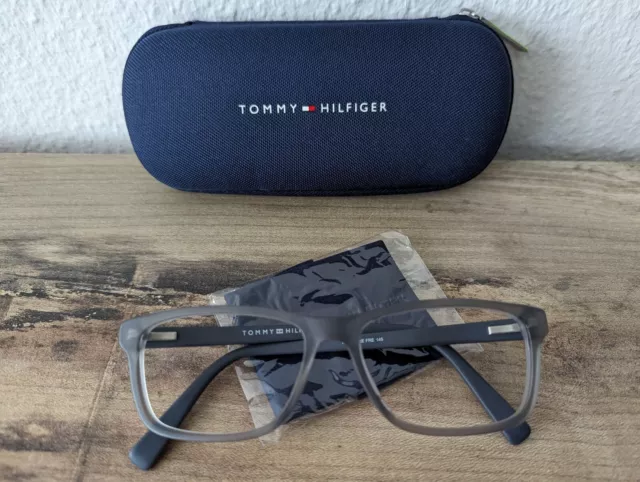 Herren Brillengestell mit Vollrand/Grau, TOMMY  HILFIGER TH 1760/RE FRE, Neu!