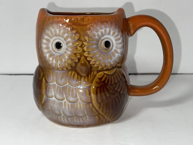 Glazed Owl Ceramic Coffee Mug Distributed by CVS Pharmacy Nice 4”tall