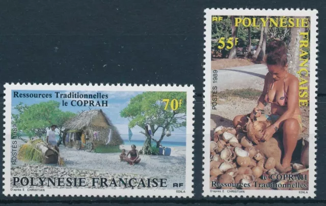 [BIN15979] Polynesie 1989 Coprah good set very fine MNH stamps $70