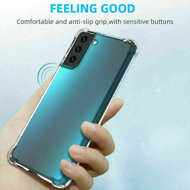 For Samsung Galaxy S22/Plus/Ultra/ Case, Slim Silicone Clear Gel Phone Cover