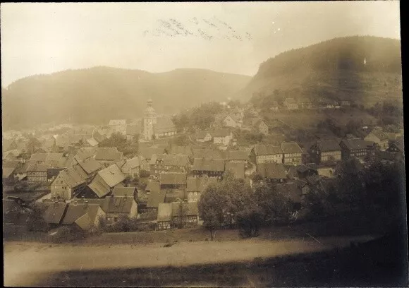 Foto Lautenthal Langelsheim im Oberharz, Gesamtansicht, um 1920 - 10681360