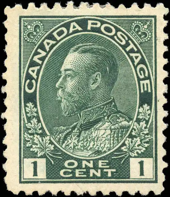 Canada Mint H F+ 1c Scott #104 1911 King George V Admiral Issue Stamp