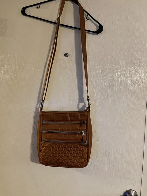 Lug Nylon Quilted Crossbody Travel Brown/orange Bag
