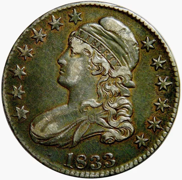 1833 50C Capped Bust Half Dollar #66025