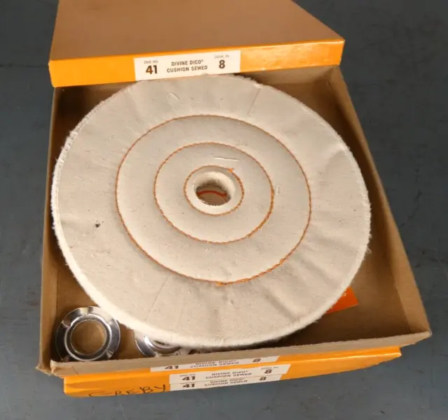 Divine Dico 8” Cushion Sewed Buffing Wheel No. 41 - New in Open Box