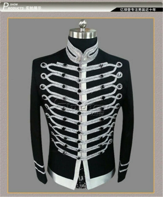 Michael Jackson Bad Cosplay Costume MJ Jacket Party Perform Coat Jacket Adult