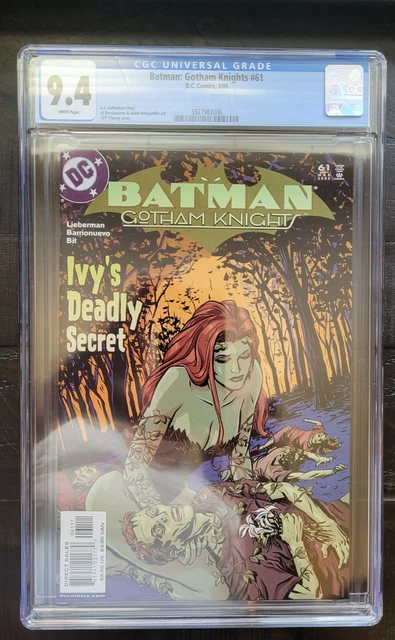 CGC Graded 9.4 BATMAN GOTHAM KNIGHTS #61 Cliff Chiang Poison Ivy Cover DC