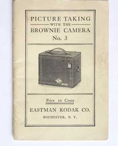 Kodak Brownie Camera No. 3 Instruction Manual 1909 Original