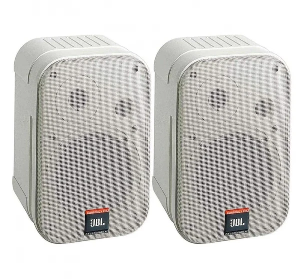 NEW JBL CONTROL 1 Professional Speakers White 150 Watt Studio Monitors
