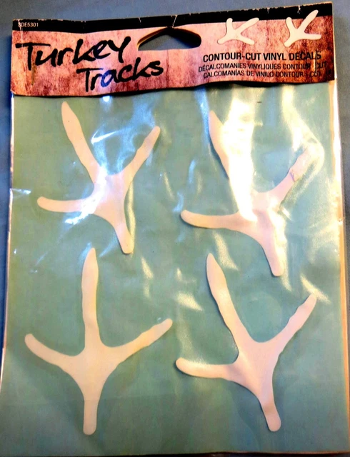 Turkey Tracks REALTREE Camo Graphics Contour-Cut Vinyl Decals SDE5301