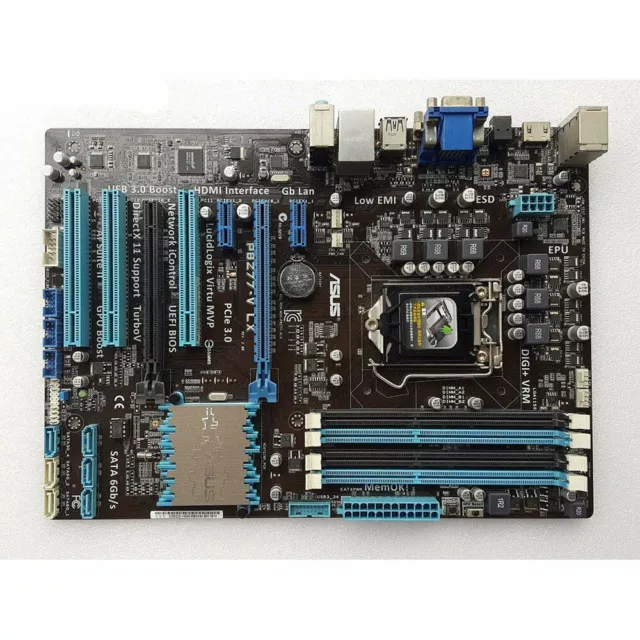 For ASUS P8Z77-V LX Intel Z77 LGA1155 DDR3 I/O Shield Genuine Motherboard Tested 3