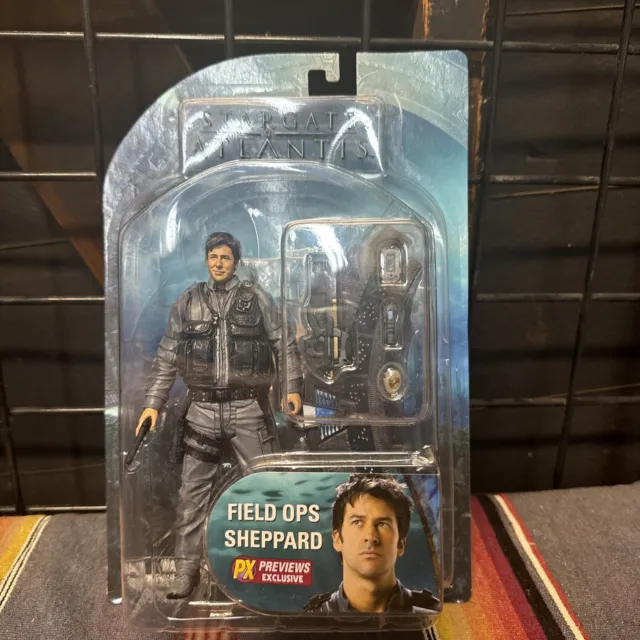 Stargate Atlantis Series 1 PX Previews Exclusive Field Ops Sheppard Figure NEW