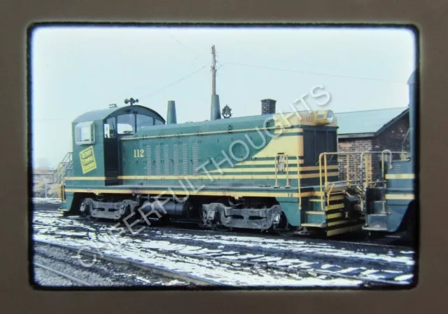Original '81 Kodachrome Slide DTRR Detroit Terminal Railroad 112 NW2    36F11