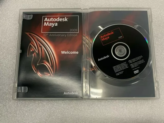DVD en inglés de Autodesk Maya 2009 edición décimo aniversario solo sin códigos 2