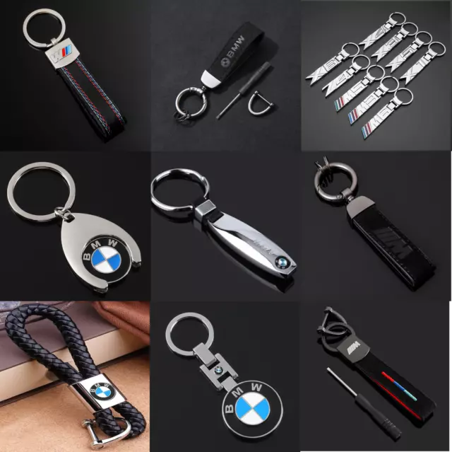BMW M Sport Metall Leder Schlüsselring Luxus Schlüsselanhänger hochwertiger Schlüsselring Alcantara