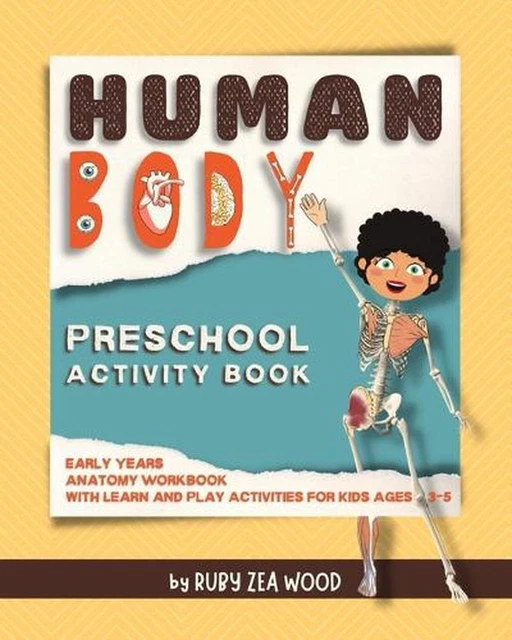 HUMAN BODY PRESCHOOL Activity Book Early Years Anatomy Workbook For human-body-preschool-activity-book-early-years-anatomy-workbook-for