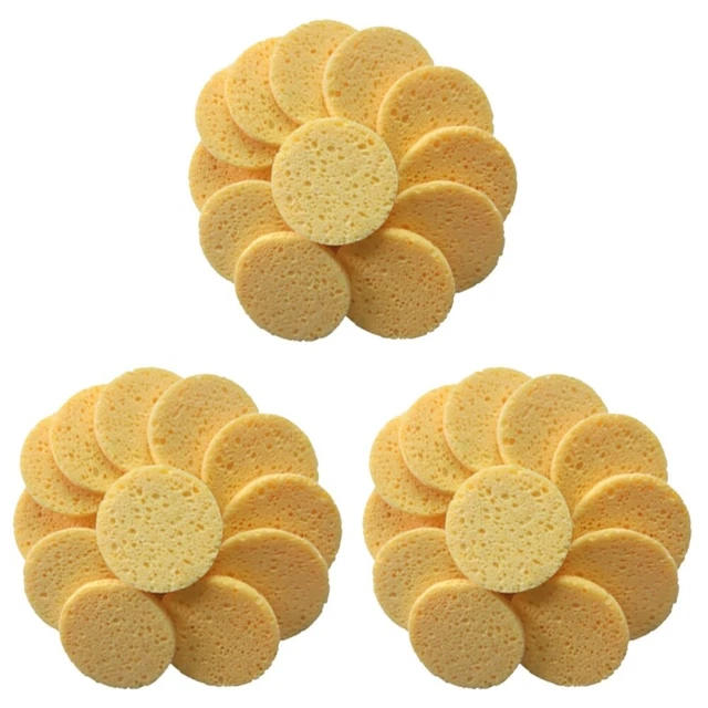 60 piezas almohadillas removedoras de maquillaje esponja de algodón para la piel