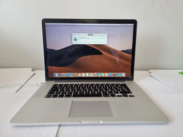 Apple Mackbook Pro A1398 EMC 2910 intel Core i7 2,8Ghz  16GB RAM 512GB SSD PR513