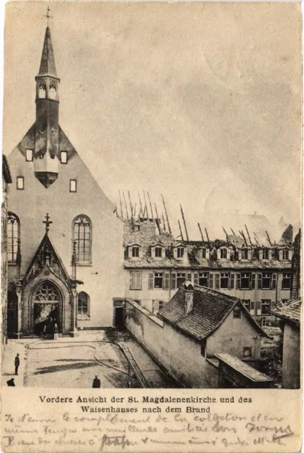 CPA AK front view of St. Magdalene's Church and the orphanage (452787)