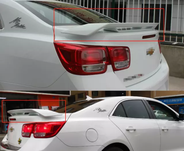 For Chevrolet Malibu Chevy 2011-2014 Rear Wing Spoiler wing Unpainted