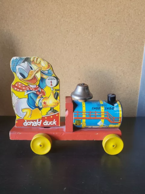 Fisher-Price-Donald Duck-Choo Choo-No.450-Pat. 2,069,181-Walt Disney Prod-1941