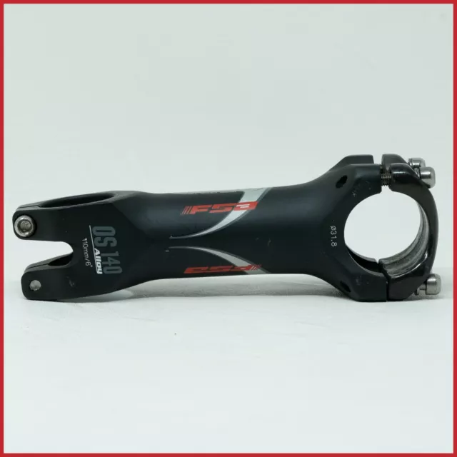 NOS FSA OS 140 STEM THREADLESS 110mm 1+1/8 INCH 31.8 ROAD RACING ALLOY CARBON