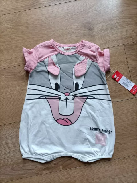 Looney Tunes age 12-18M Baby Girls   Clothing Summer gift vest romper sleepsuit