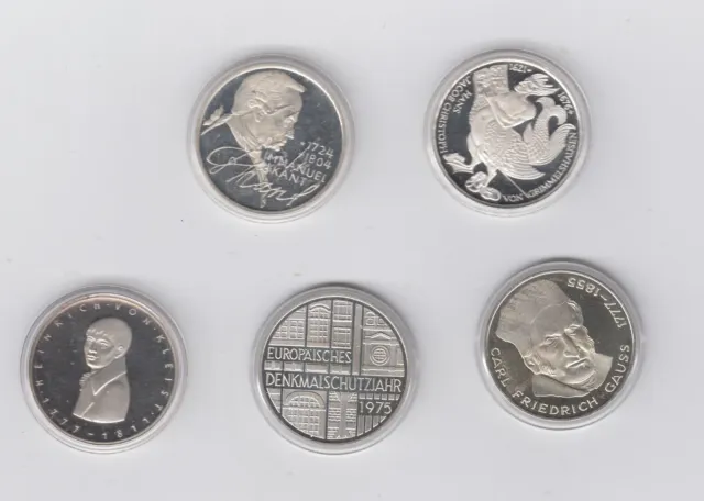 BRD, 5 DM ( PP ) Silber- Gedenkmünzen  Nach Ihrem Auswahl