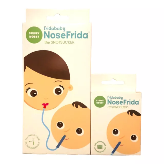 Frida Baby Sicherheit Nasensauger NoseFrida Snotsauger mit 20 Hygienefiltern 2