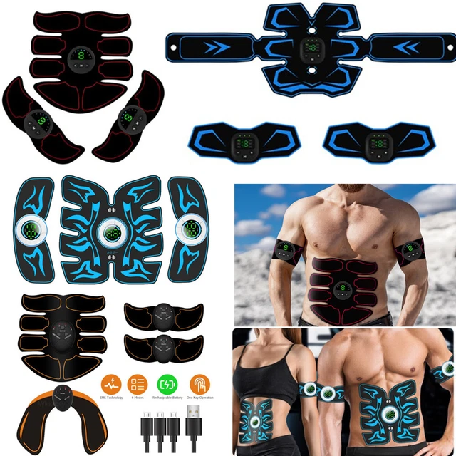 EMS Abdominal Muscle Toning Trainer ABS Stimulator Toner Fitness Body Belt USB