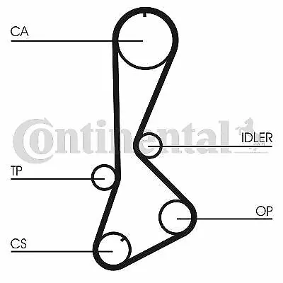 Continental Kit De Distribution Pour Toyota Starlet 1.3,Corolla Liftback 1.3 Xli