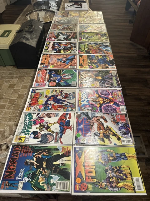 Lot of  X-Men Related Comics Wolverine X-Force Spider-Man Gambit.  Nice Shape